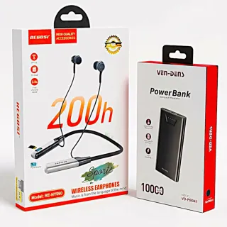 Ven-Dens 10000mAh Power Bank & Recrsi Earphone Combo thumbnail 1