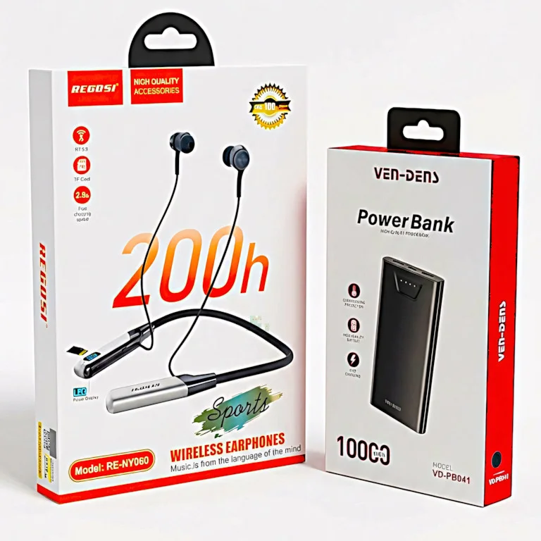 Ven-Dens 10000mAh Power Bank & Recrsi Earphone Combo